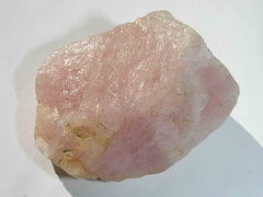 Unpolished rose quartz